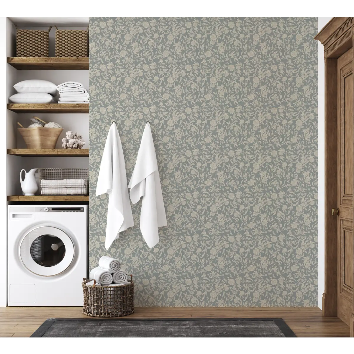 Leighton Wallpaper - Subtle Floral - by The Fibery - Loomwell Home Goods