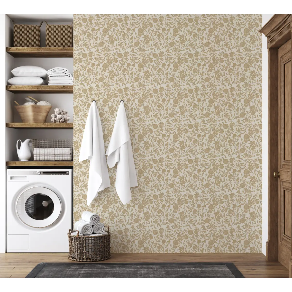 Leighton Wallpaper - Subtle Floral - by The Fibery - Loomwell Home Goods