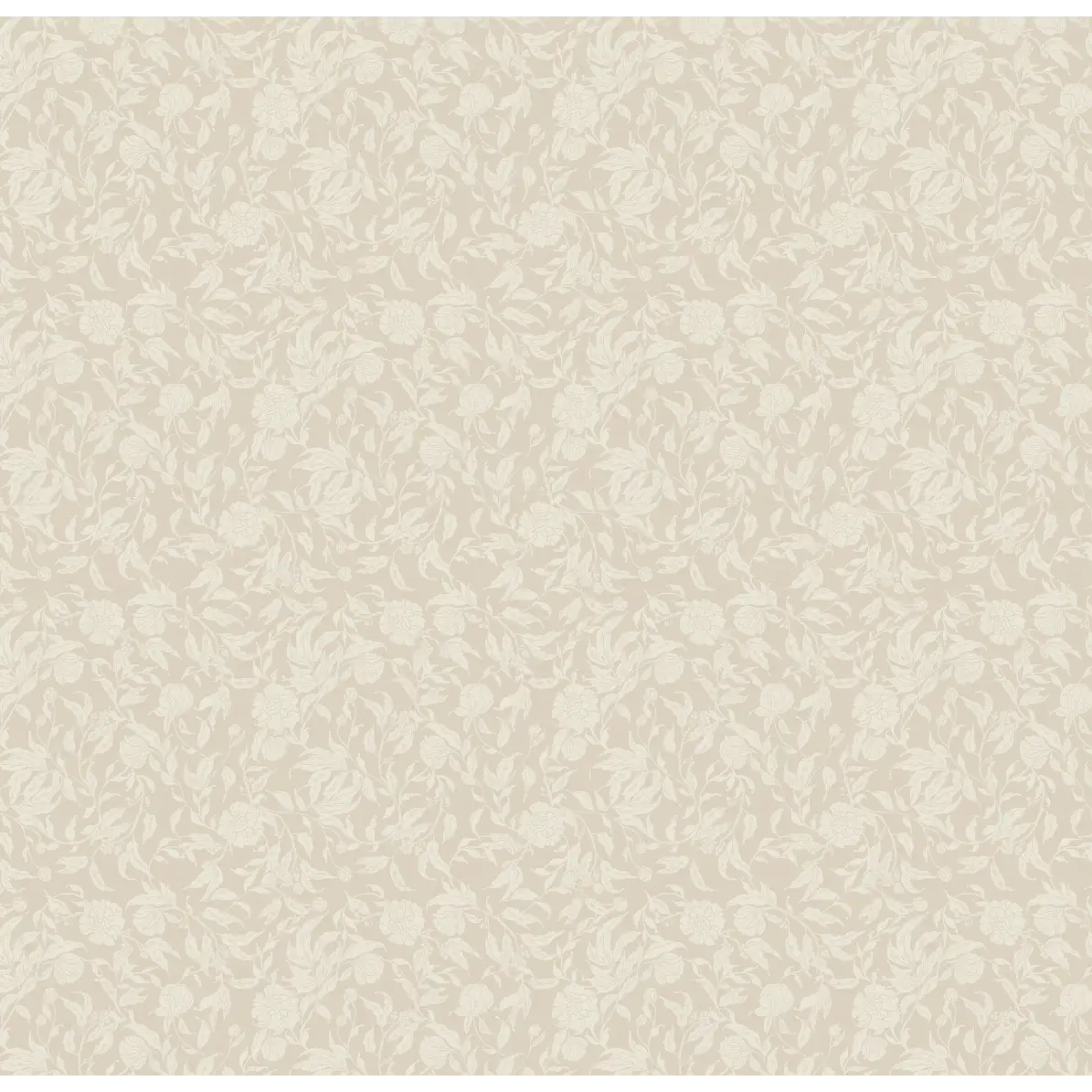 Leighton Wallpaper - Subtle Floral - by The Fibery - Sample 1 foot by 1 foot / Light Neutral - Loomwell Home Goods
