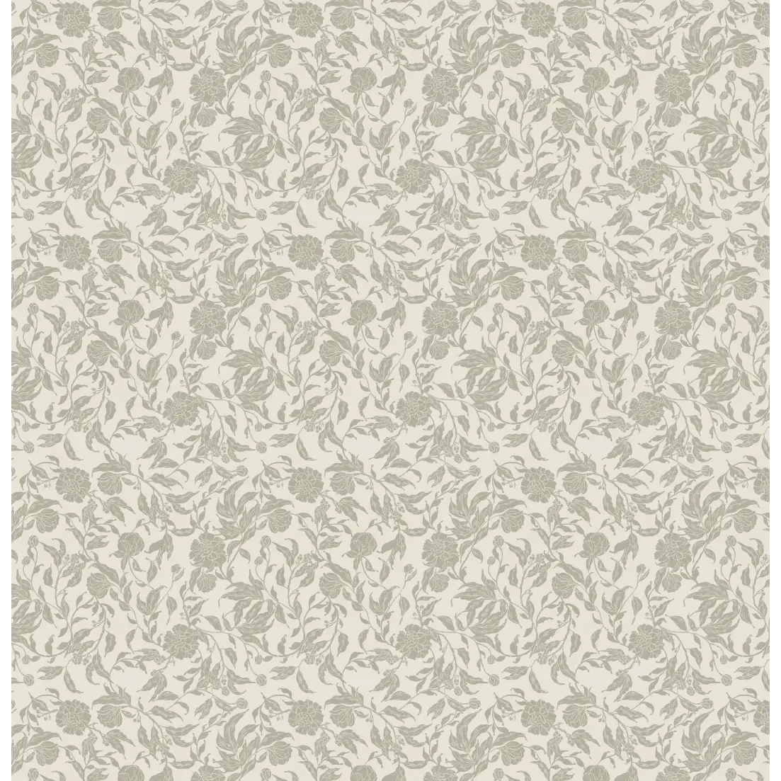 Leighton Wallpaper - Subtle Floral - by The Fibery - Sample 1 foot by 1 foot / Sage - Loomwell Home Goods