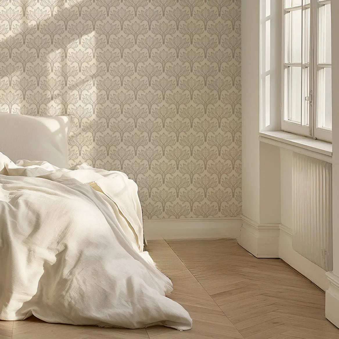 Leilani Wallpaper - Lotus Fans - by Erin Silliman Designs - Loomwell Home Goods