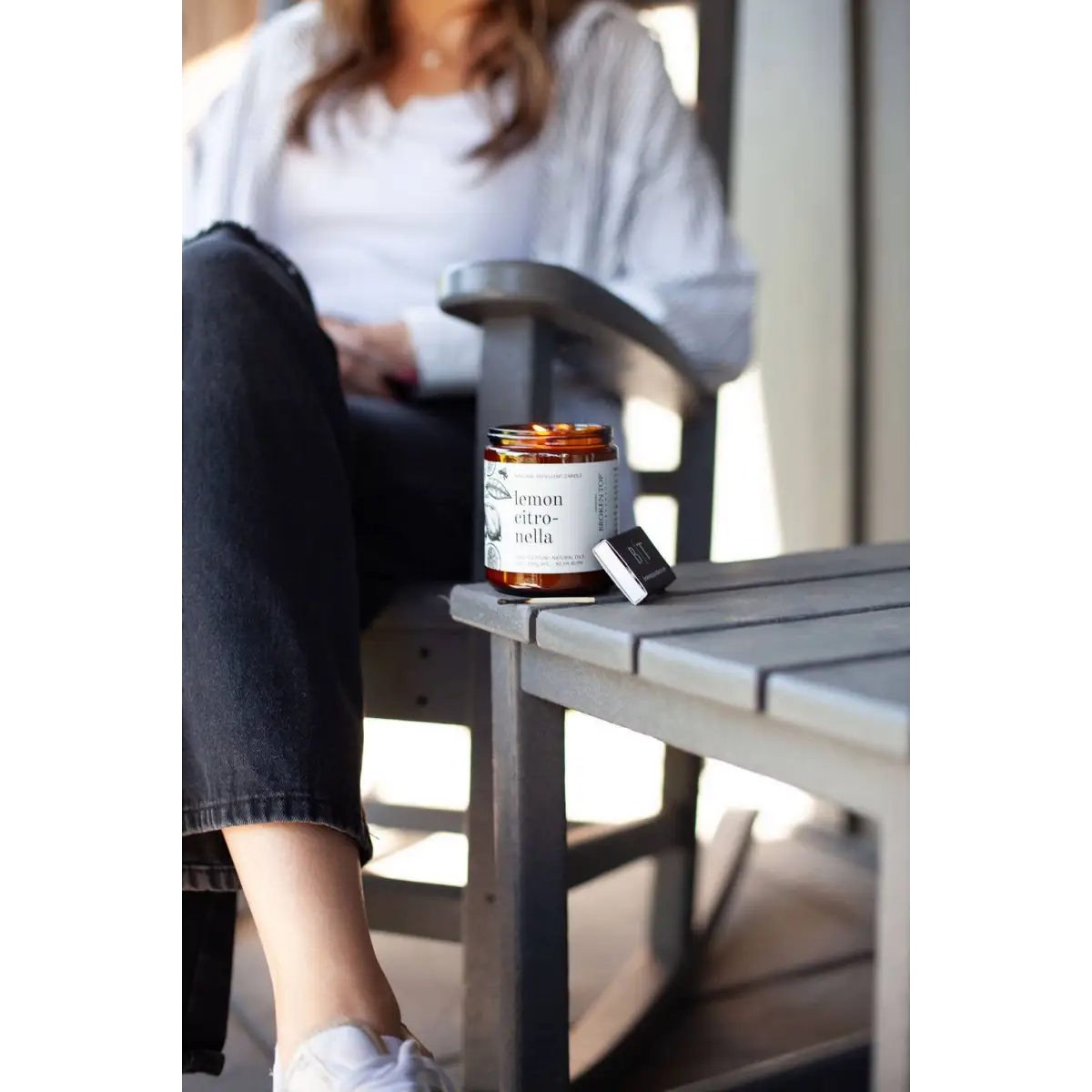 Lemon Citronella Soy Candle - Mosquito Repellent - Broken Top Brands