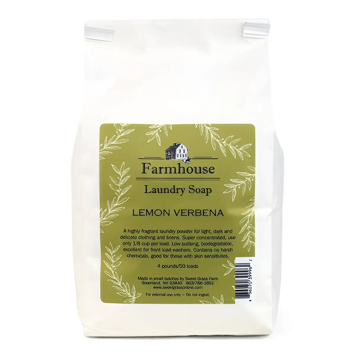 Lemon Verbena Laundry Soap Concentrate All-Natural - Sweet Grass Farm