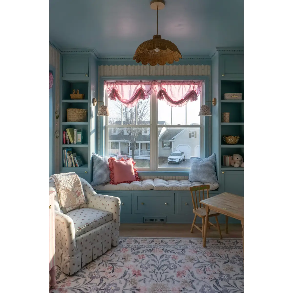 Lena Wallpaper - Bows in Stripes - by House of Haricot - Loomwell Home Goods