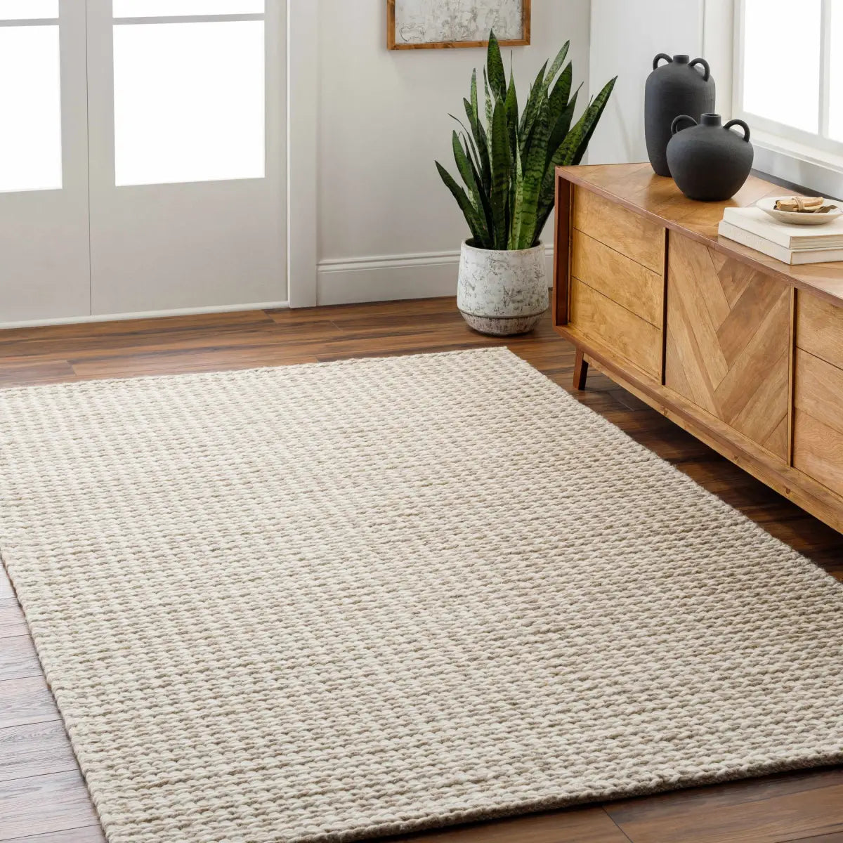 Lenci Hand Woven Wool Area Rug - Boutique Rugs