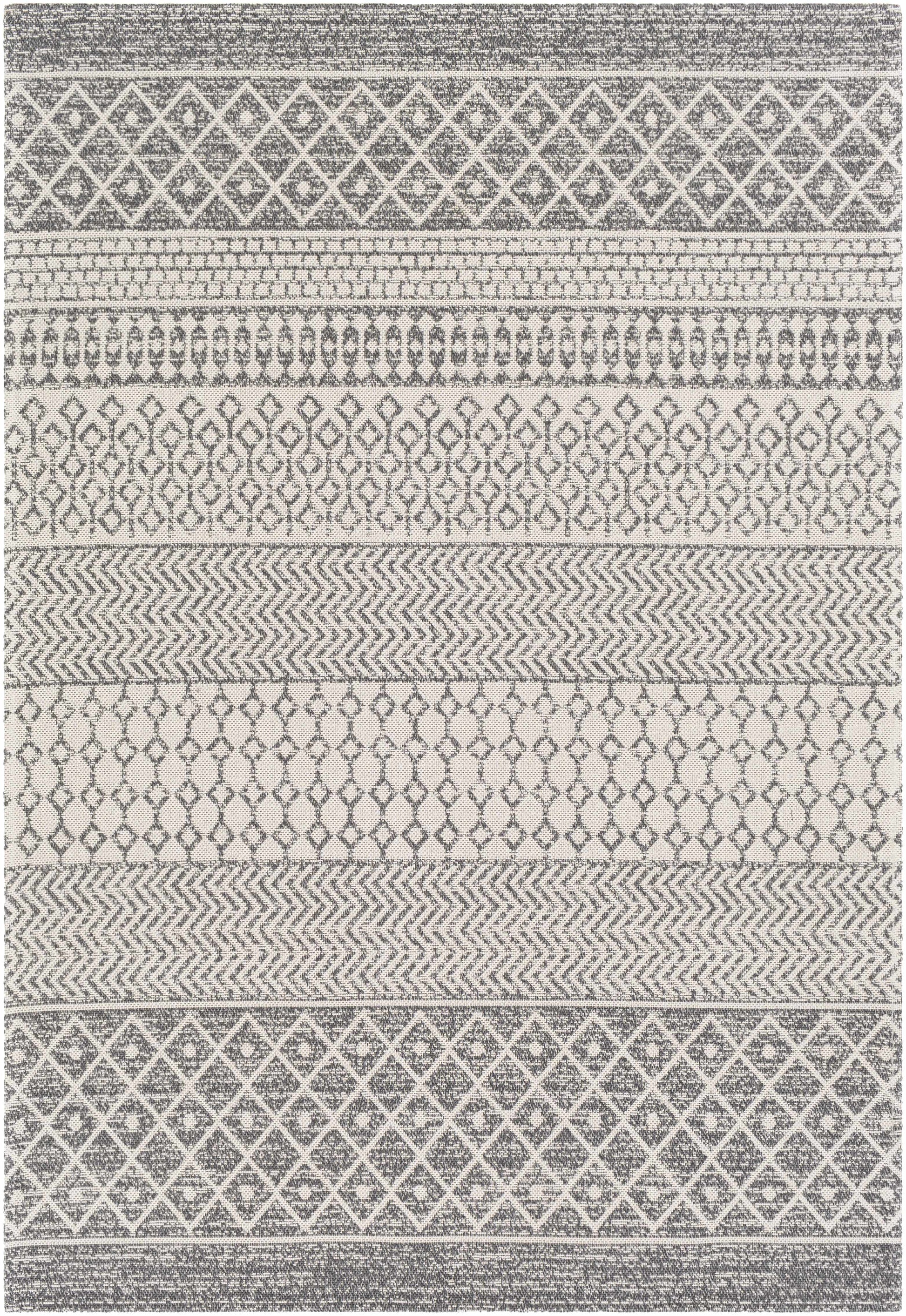 Gray Cotton Area Rug - * 5’ x 7’3’’ Rectangle - Boutique Rugs