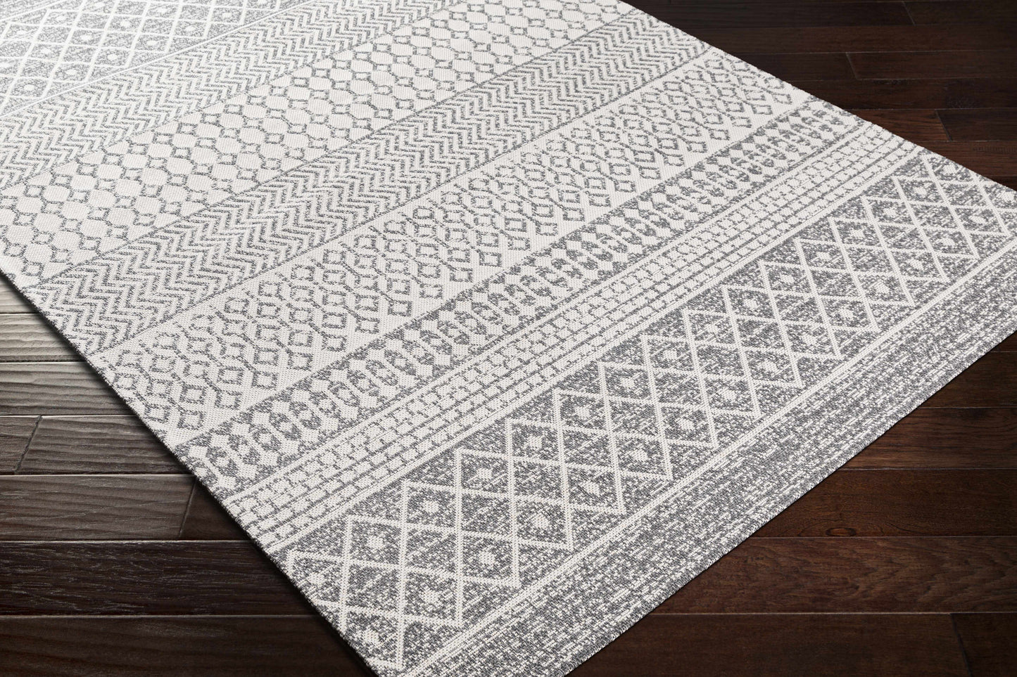 Gray Cotton Area Rug - Boutique Rugs