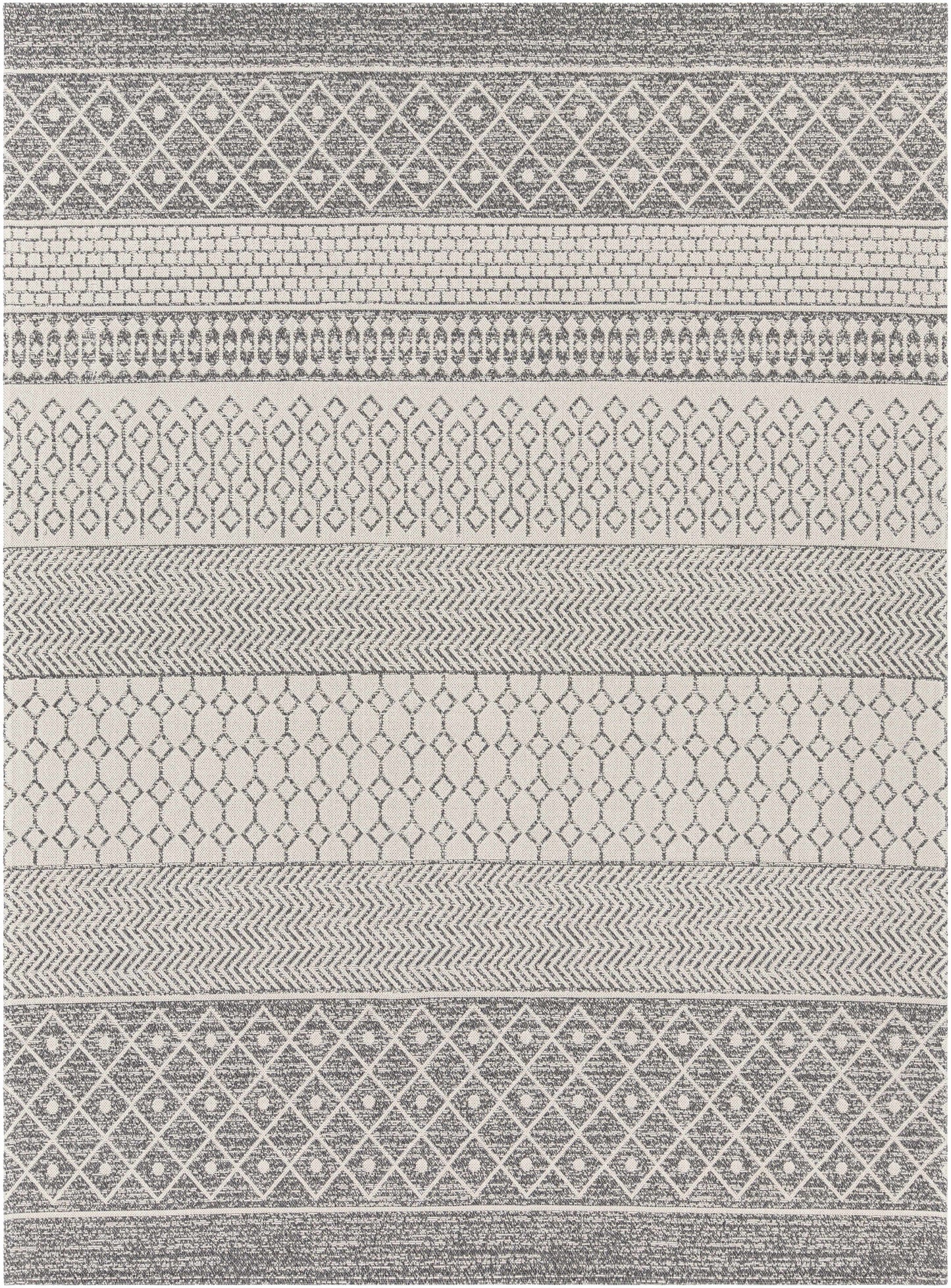 Gray Cotton Area Rug - 7’10’’ x 10’2’’ Rectangle - Boutique Rugs