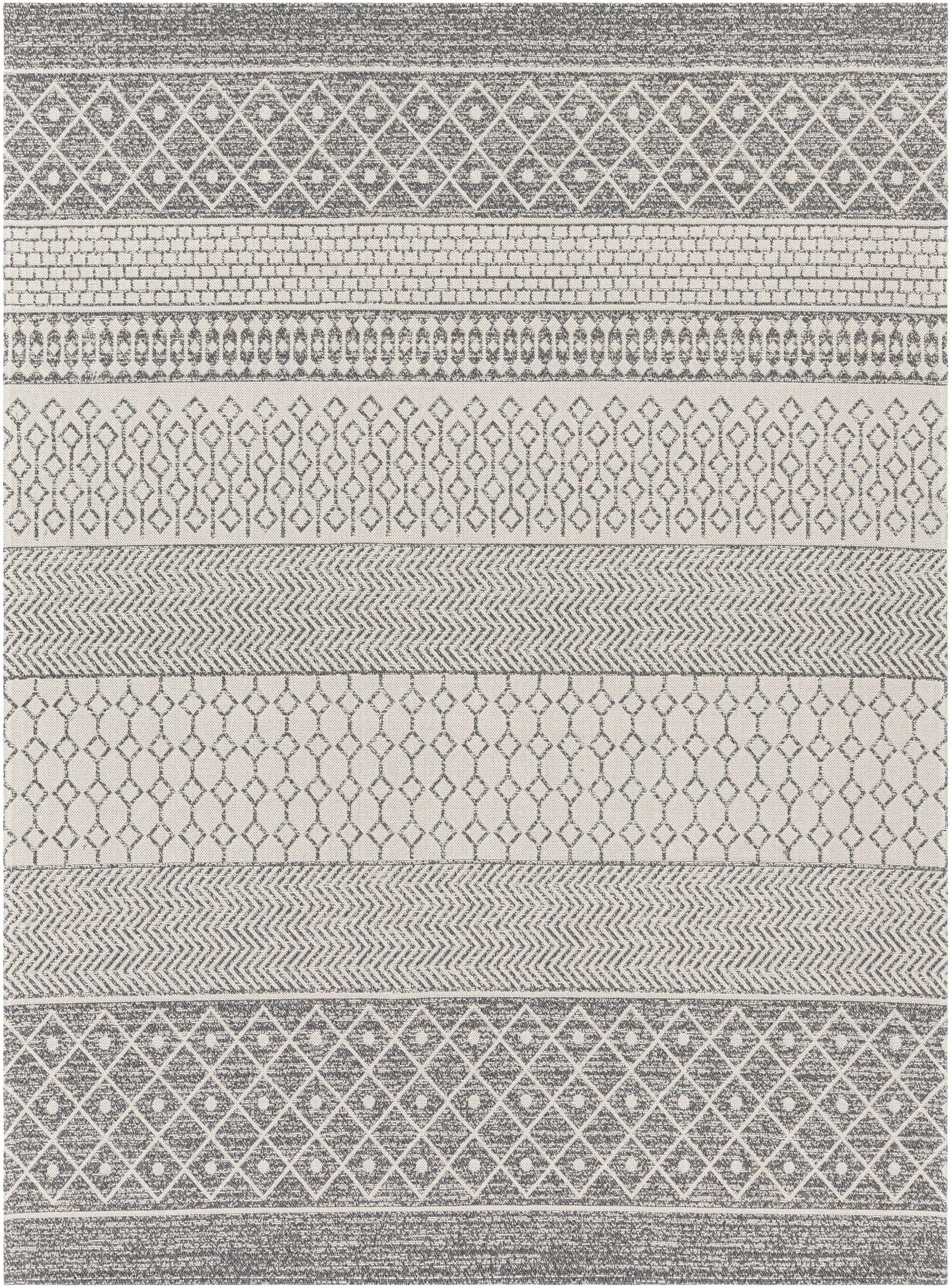 Gray Cotton Area Rug - 7’10’’ x 10’2’’ Rectangle - Boutique Rugs