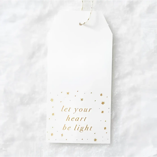 Let Your Heart Be Light Gift Tags - Paper Source Wholesale