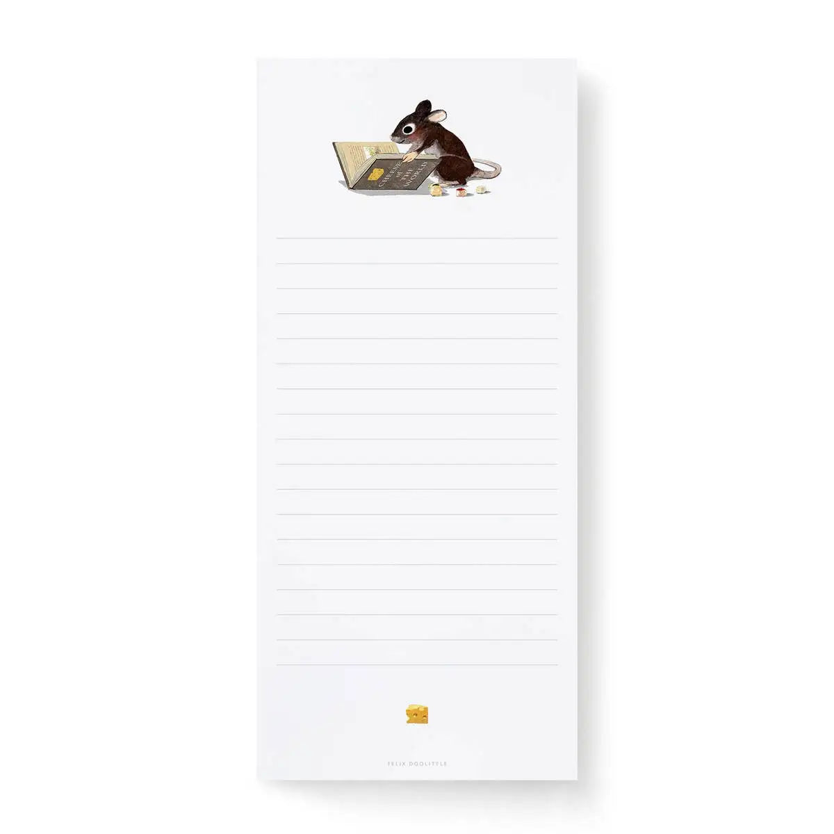 Notepad or List Pad - Mouse and Book - Felix Doolittle