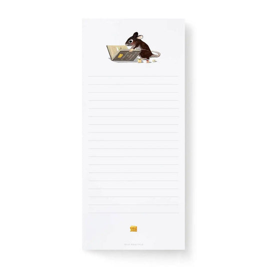 Notepad or List Pad - Mouse and Book - Felix Doolittle