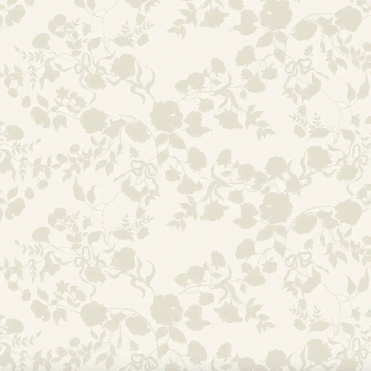 Lettie Wallpaper - Pink Flowers - by Ali Anni - Sample 1 foot by 1 foot / Cream - Loomwell Home Goods