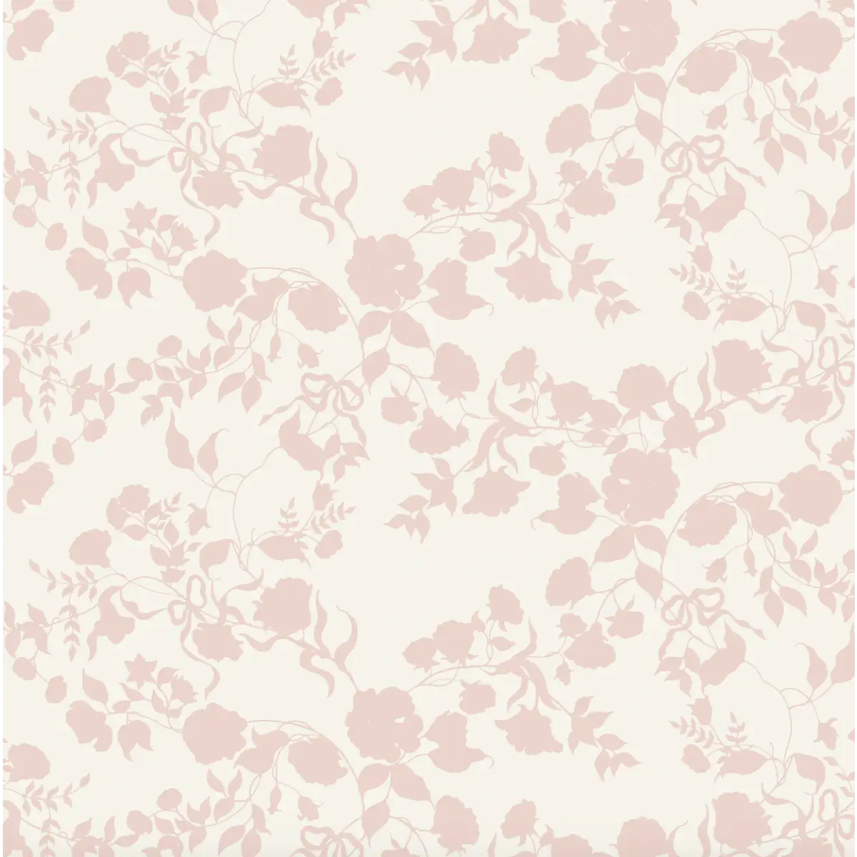Lettie Wallpaper - Pink Flowers - by Ali Anni - Sample 1 foot by 1 foot / Pink - Loomwell Home Goods