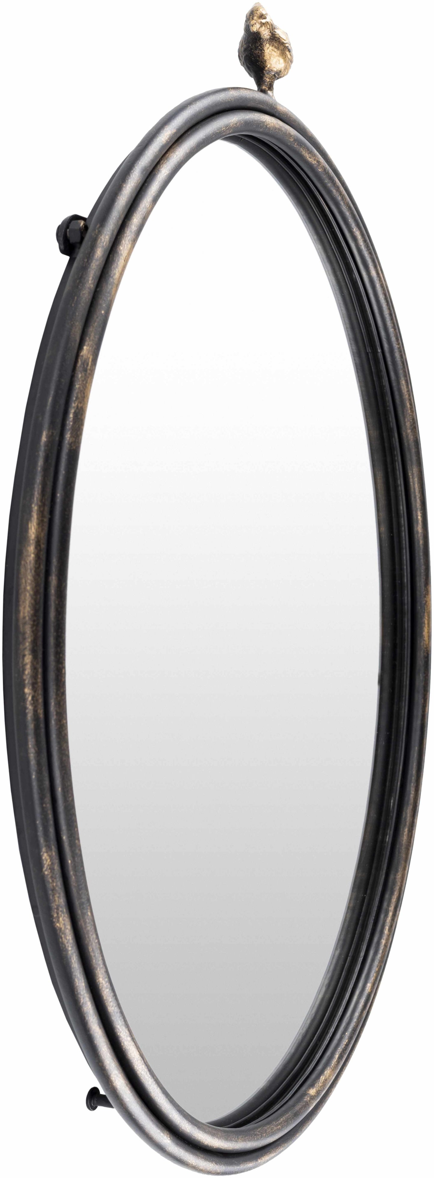 Loughlinstown Gold Frame Round Mirror