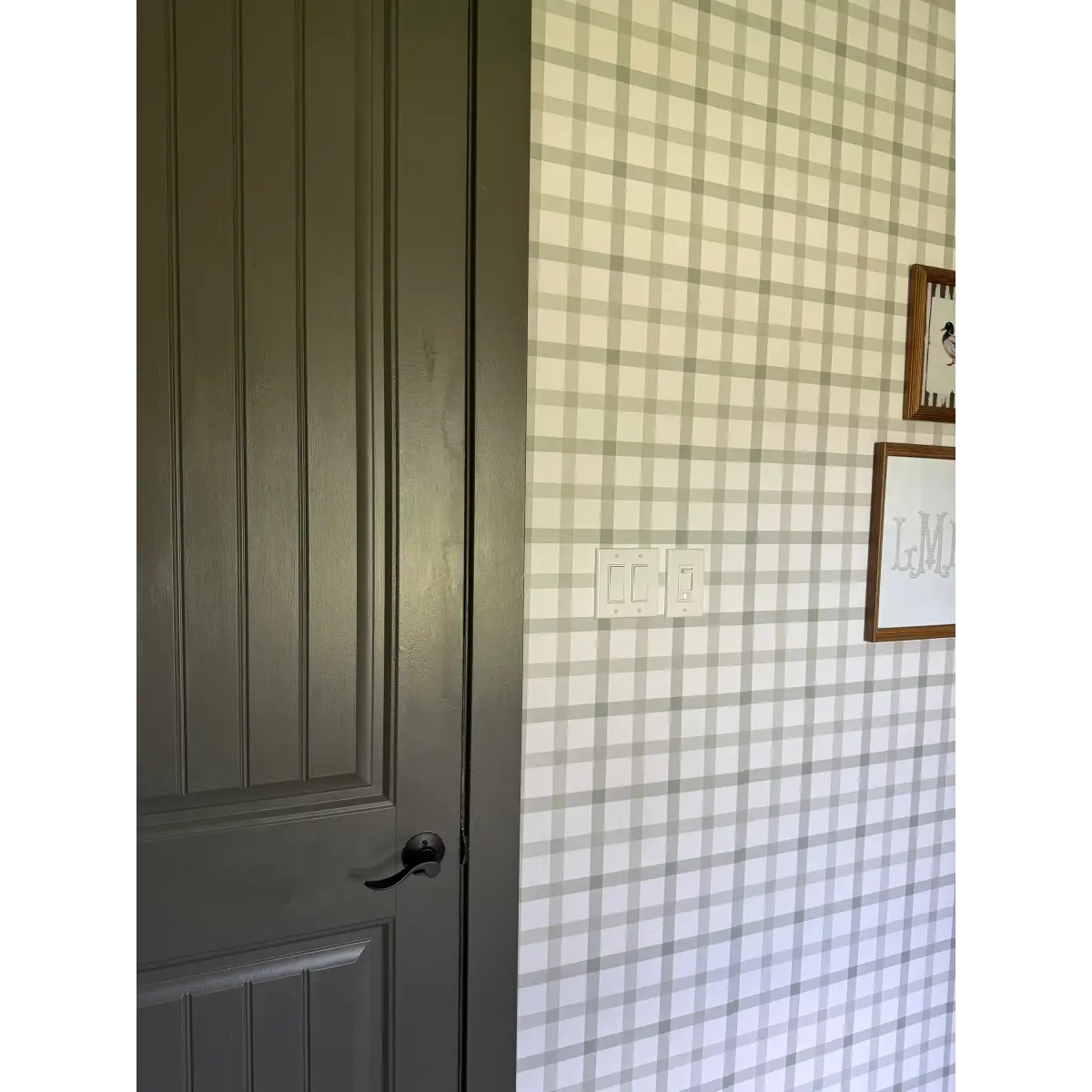Liam Wallpaper - Simple Check Plaid - by Kourtni Gunn - Loomwell Home Goods