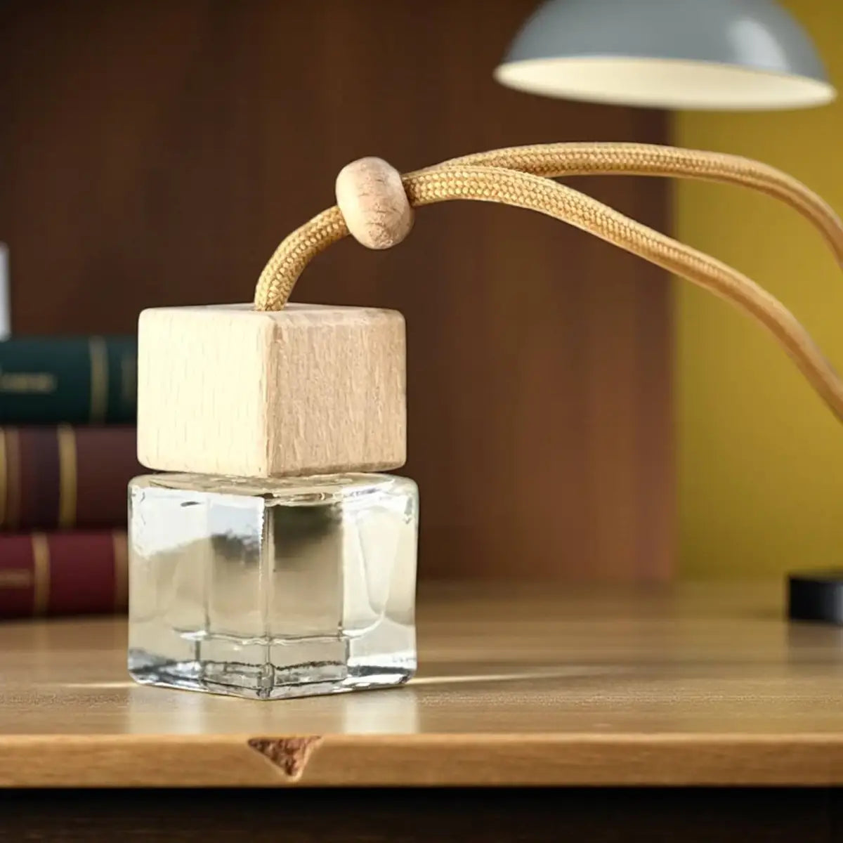 Car Freshener - The Library - Glass Bottle 8ml - Hanging cord - Charmed Harvest