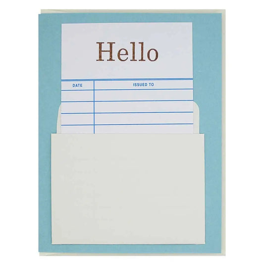 Library Hello Greeting Card - The Regional Assembly of Text