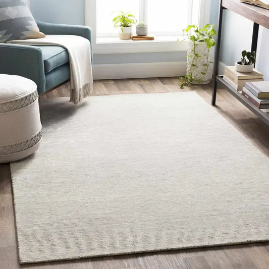 Light Aqua Hand Tufted Wool Blend Rug - Boutique Rugs
