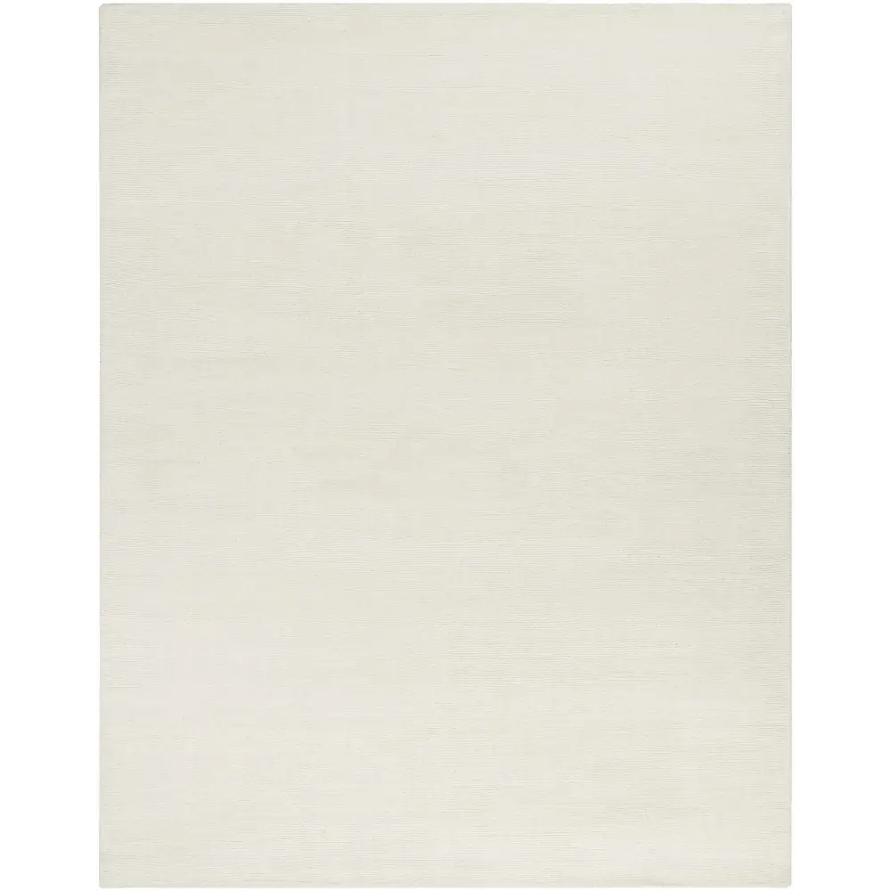 Light Beige Wool Area Rug - 7’6’’ x 9’6’’ Rectangle - Boutique Rugs