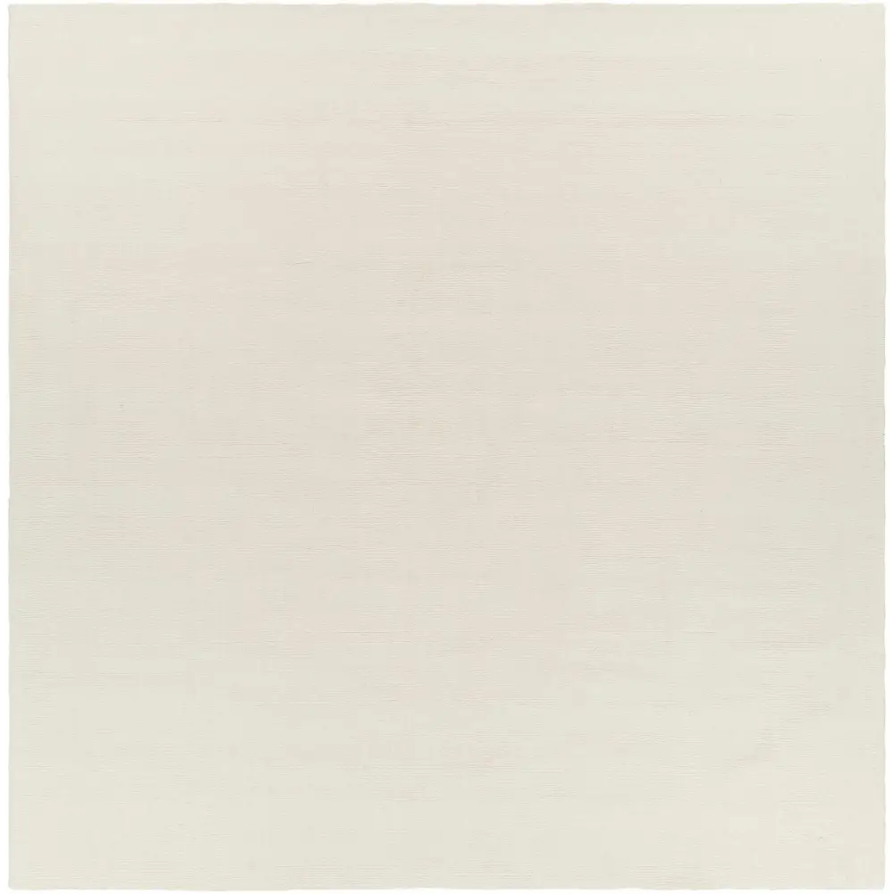 Light Beige Wool Area Rug - 9’9’’ Square - Boutique Rugs