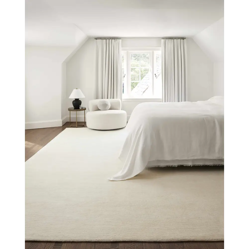 Light Beige Wool Area Rug - Boutique Rugs