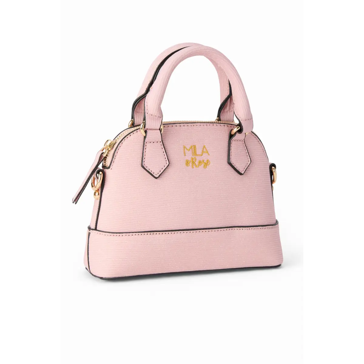 Girl’s Crossbody Purse - Light Pink Shimmer - Mila & Rose ®