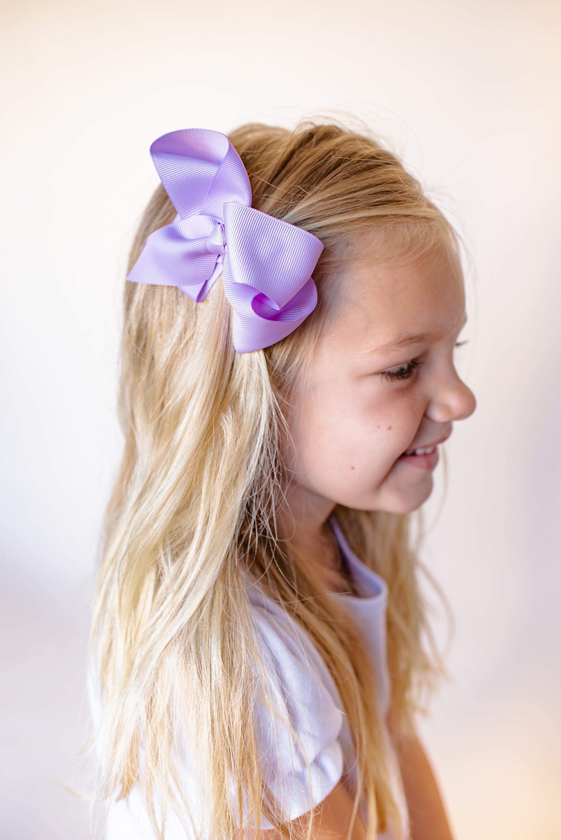 Solid Hair Bows - Lilac / 4’’ - ARB Blanks