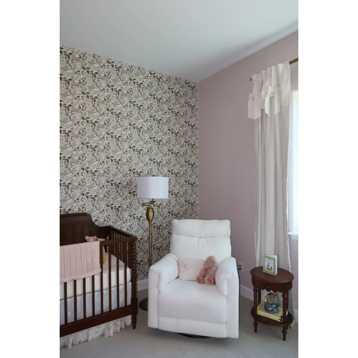 Lilla Wallpaper - Birds and Blooms - by Ali Anni - Loomwell Home Goods