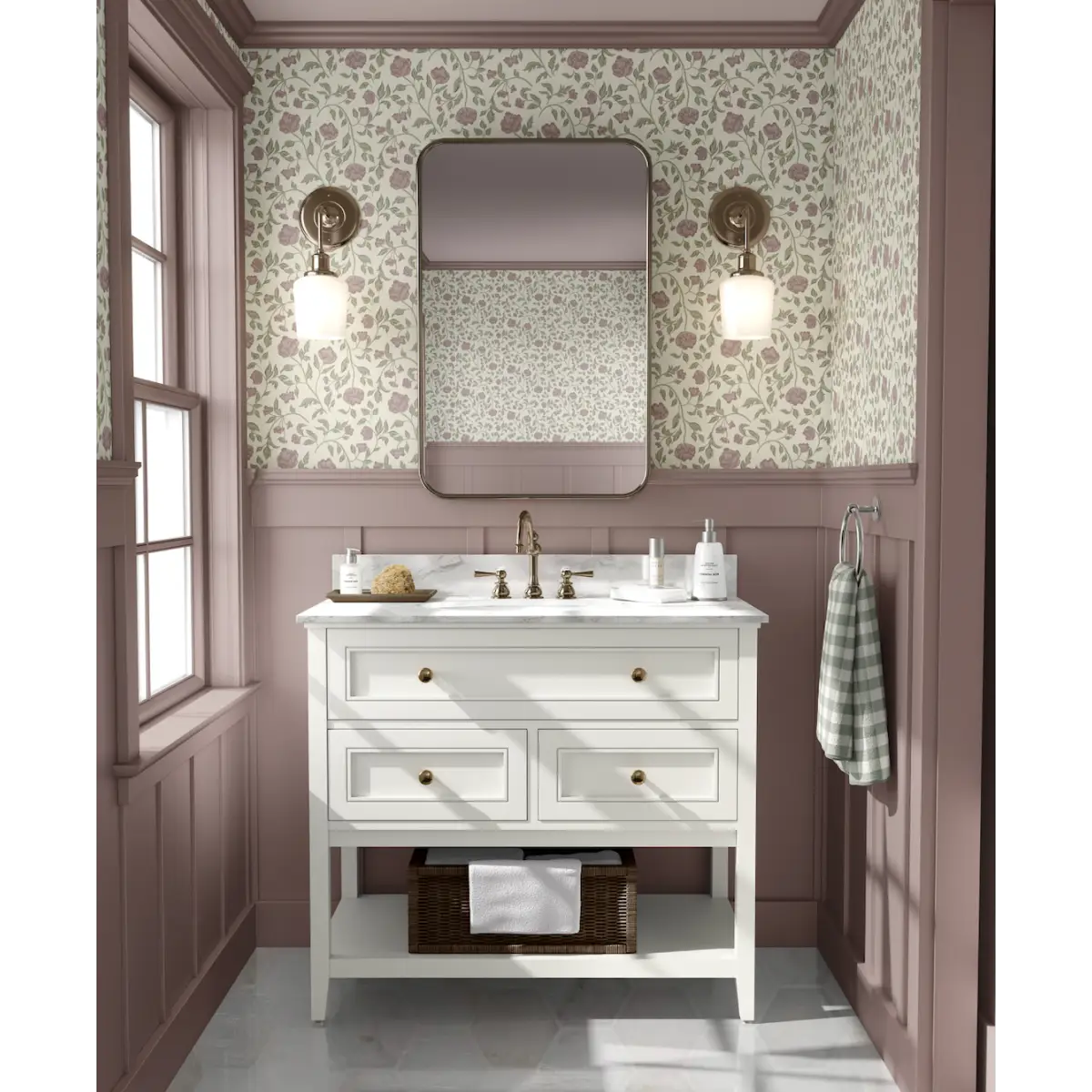 Lillian Wallpaper - Traditional Floral - by Ali Anni - Loomwell Home Goods