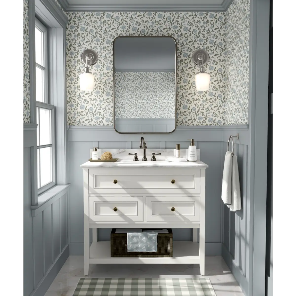 Lillian Wallpaper - Traditional Floral - by Ali Anni - Loomwell Home Goods