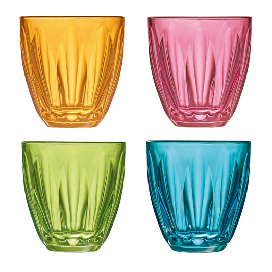 Lily Glasses – Set of 4 - Assorted Colored - La Rochere
