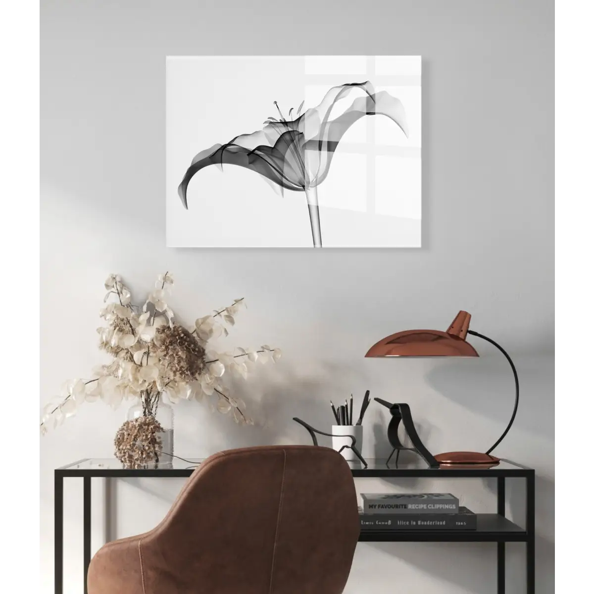 Floating Acrylic Art - Lily X Ray Floral - Assorted / 23x31 - kateandlaurel