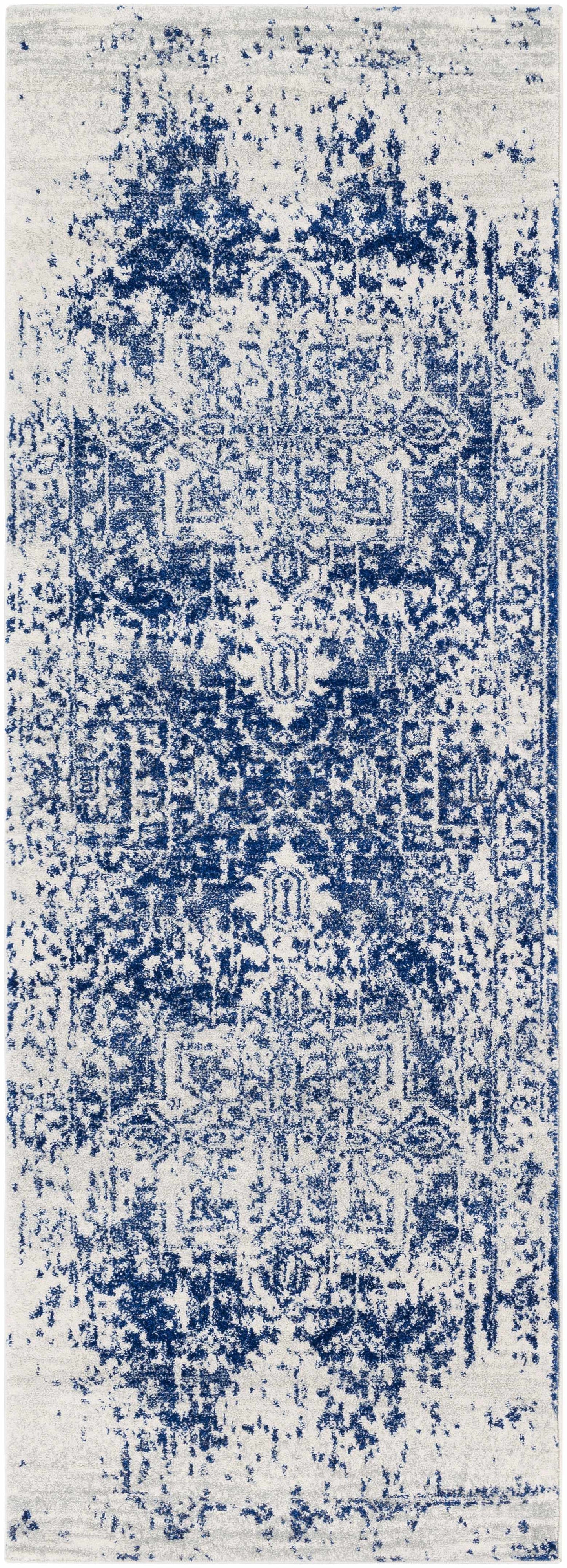 Tapis bleu marine Rachel