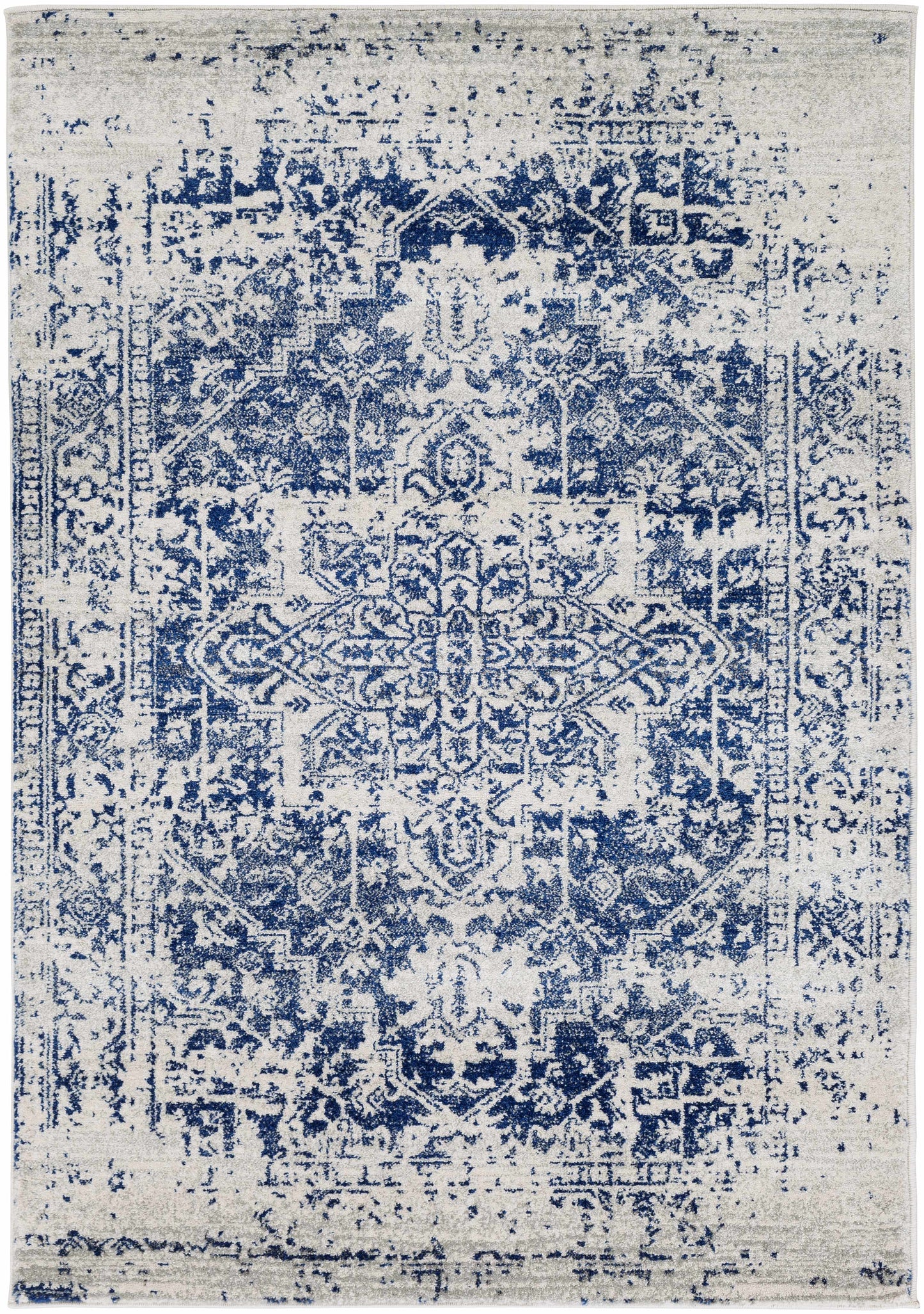 Tapis bleu marine Rachel