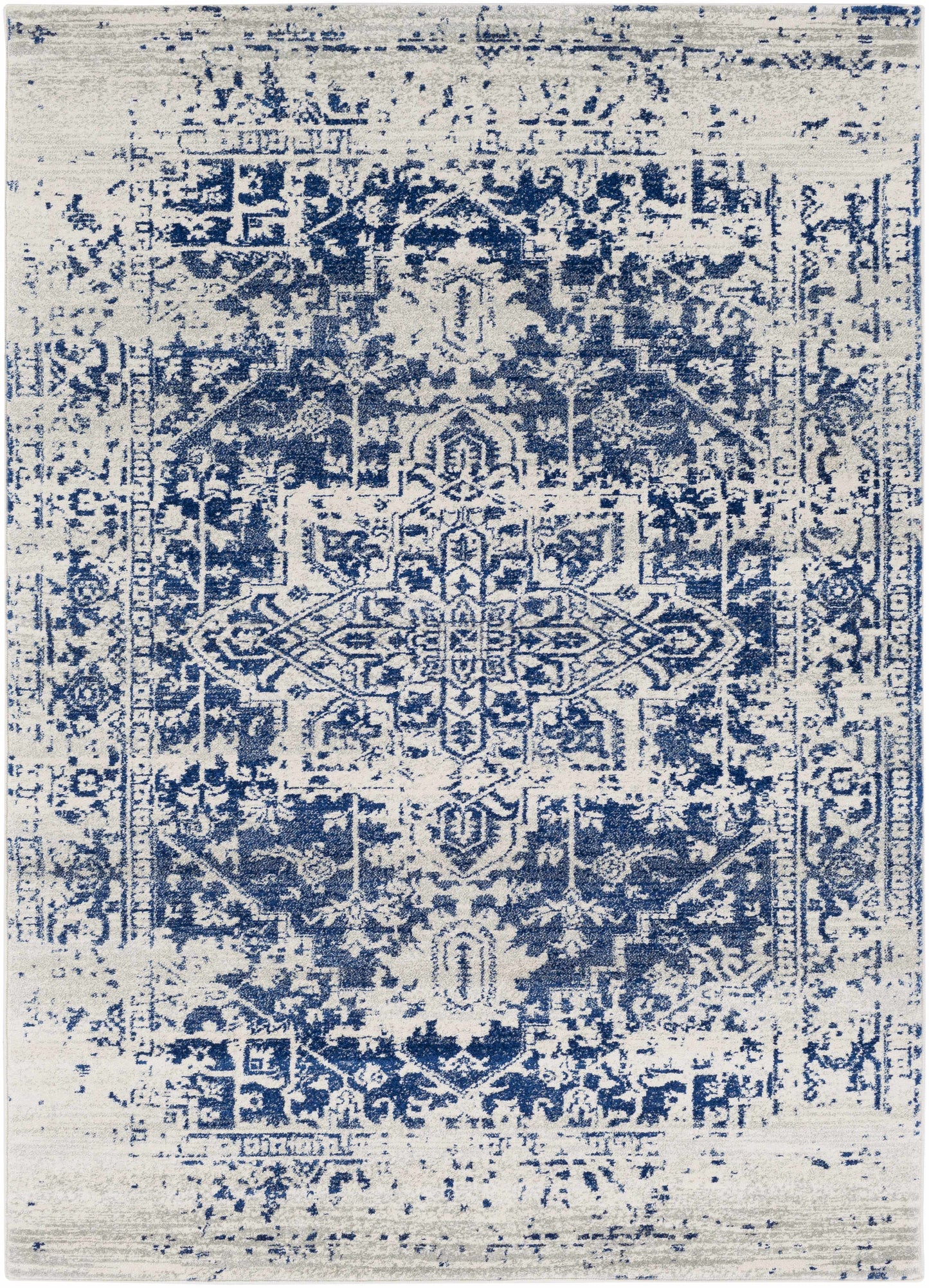 Tapis bleu marine Rachel