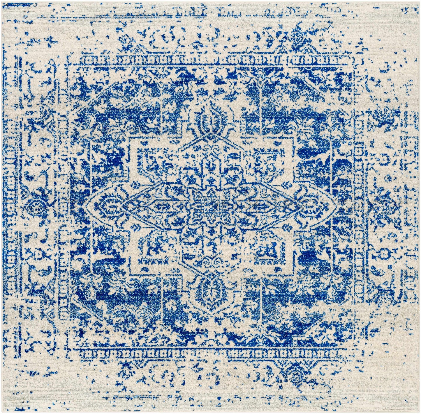 Tapis bleu marine Rachel