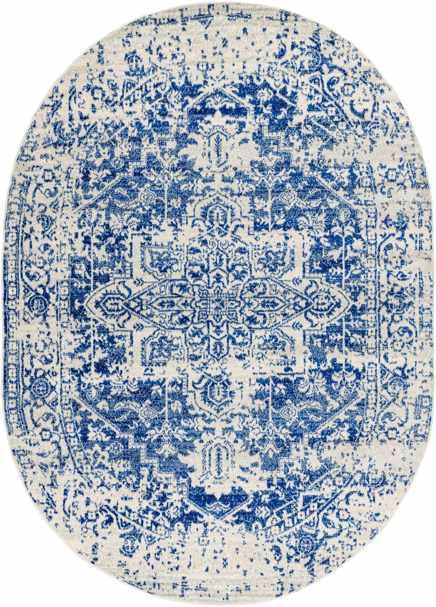 Tapis bleu marine Rachel