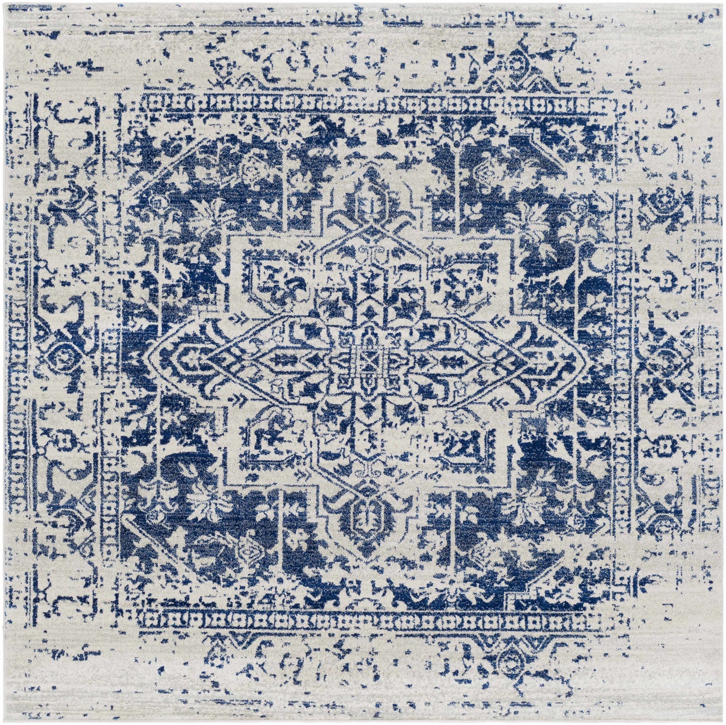 Tapis bleu marine Rachel