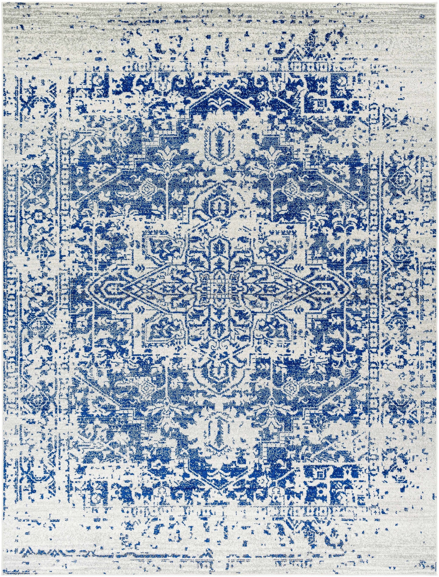 Tapis bleu marine Rachel