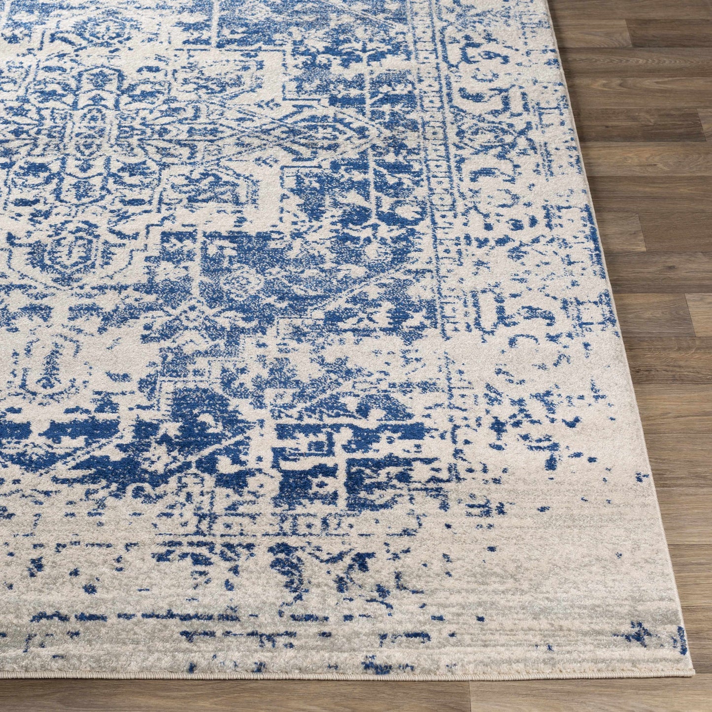 Tapis bleu marine Rachel