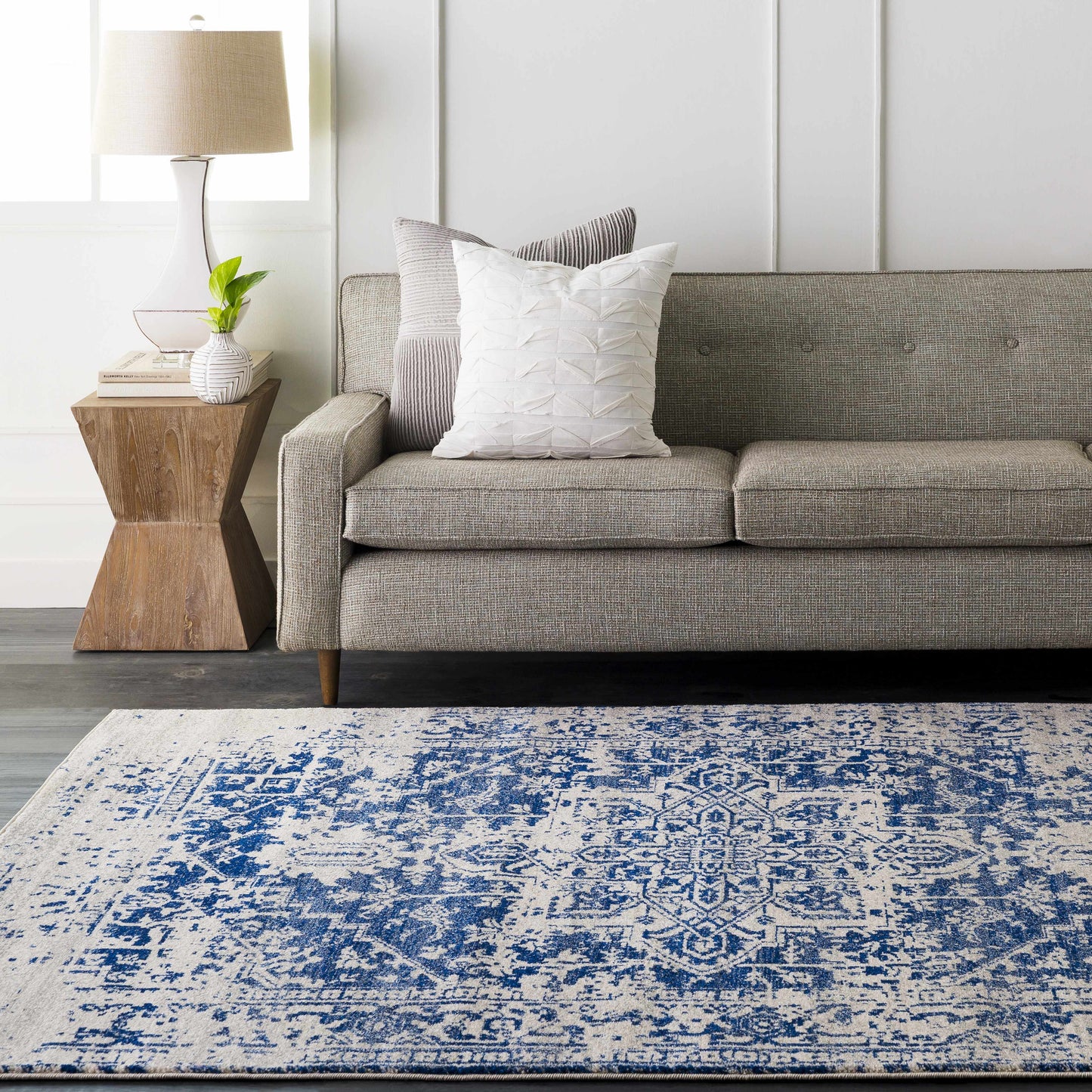 Rachel Navy Area Rug - Boutique Rugs