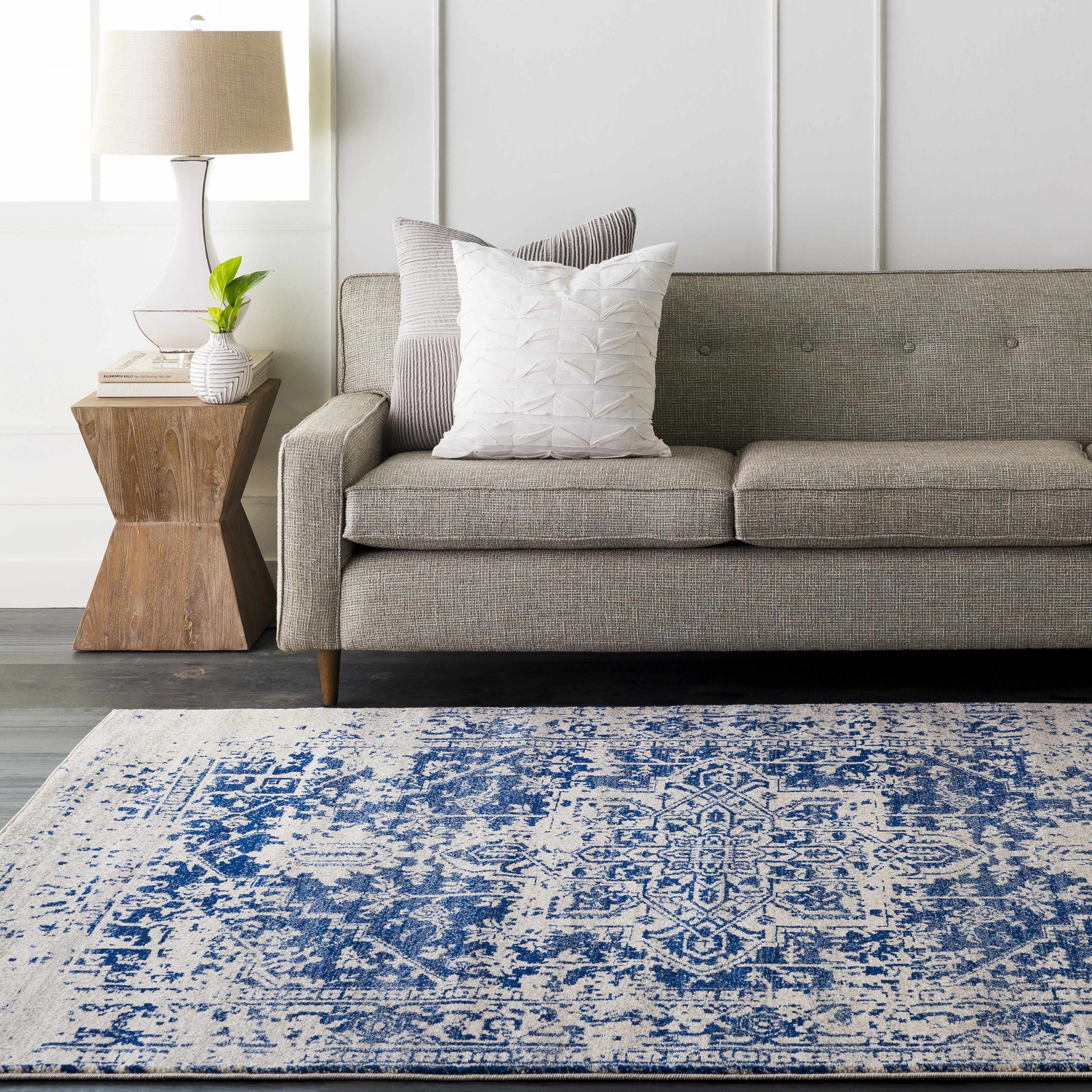 Rachel Navy Area Rug - Boutique Rugs