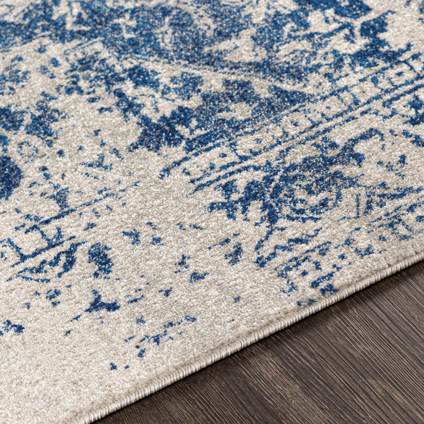 Tapis bleu marine Rachel