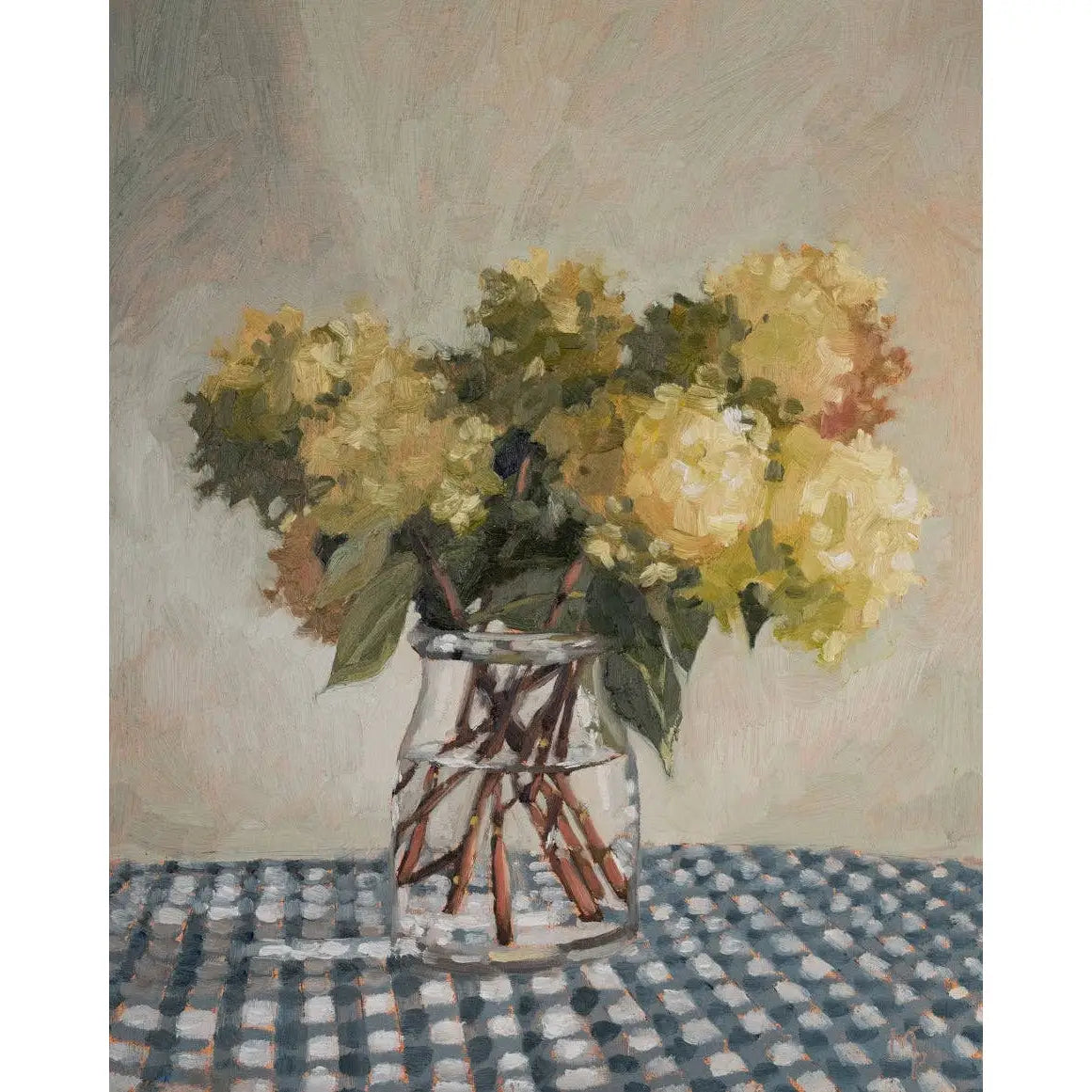 Art Print - Limelight Hydrangea Painting - 5x7 - Miss Mustard Seed