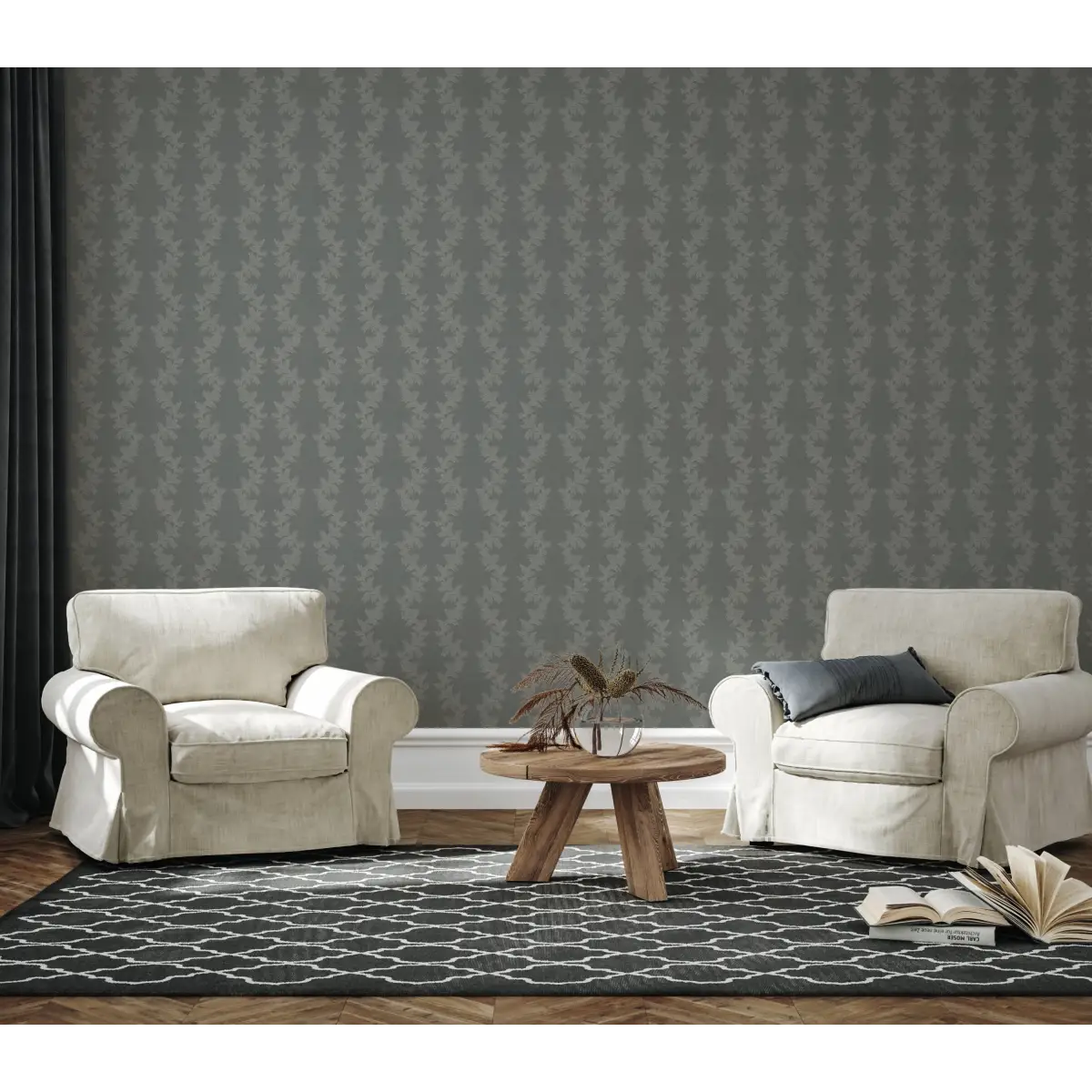 Linden Wallpaper - Modern Traditional - by The Fibery - Loomwell Home Goods
