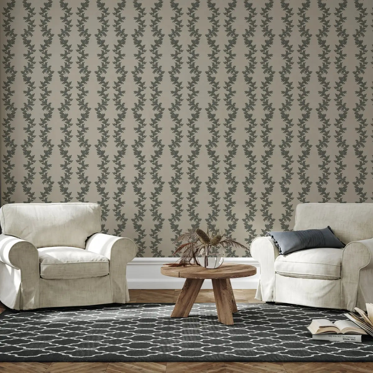 Linden Wallpaper - Modern Traditional - by The Fibery - Loomwell Home Goods