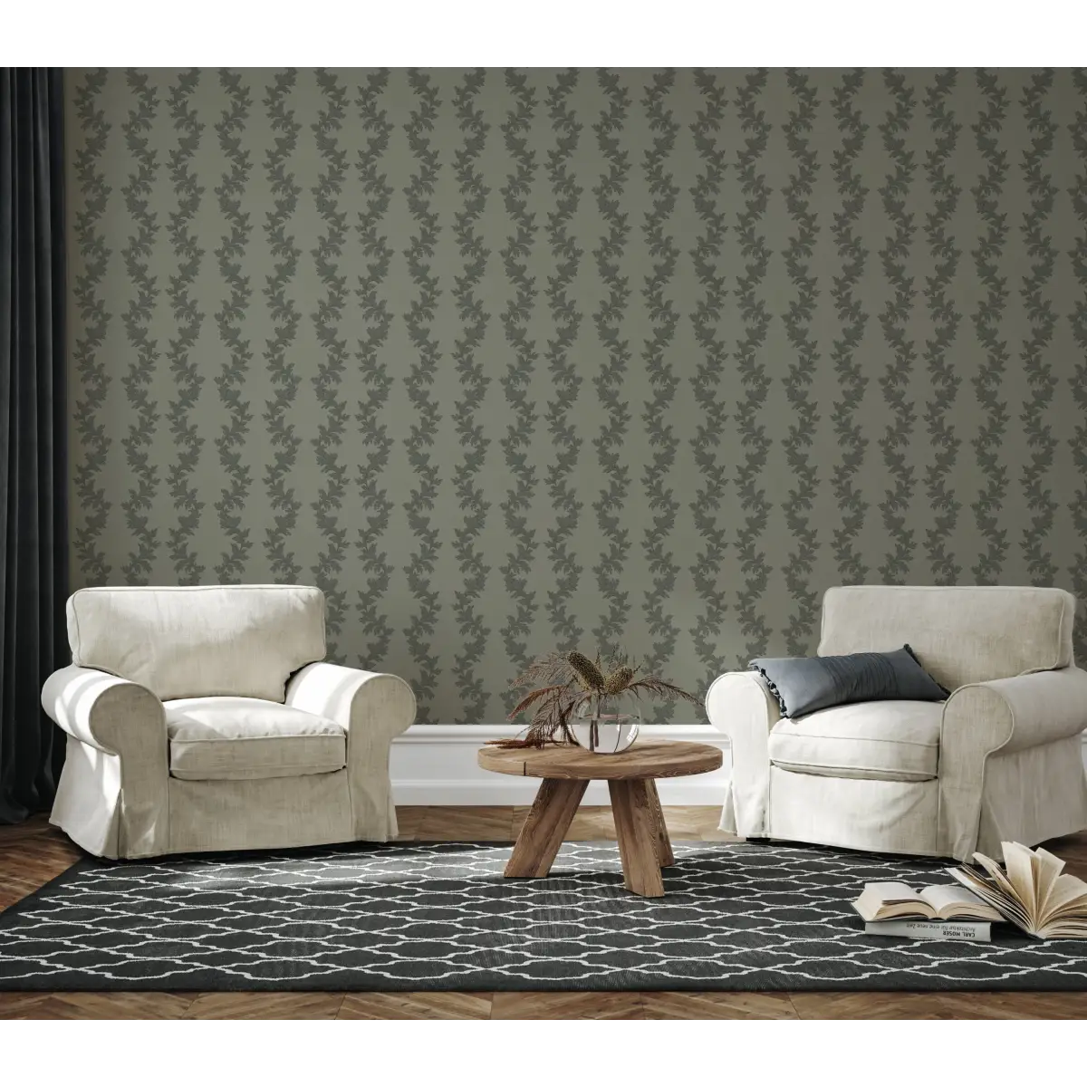 Linden Wallpaper - Modern Traditional - by The Fibery - Loomwell Home Goods