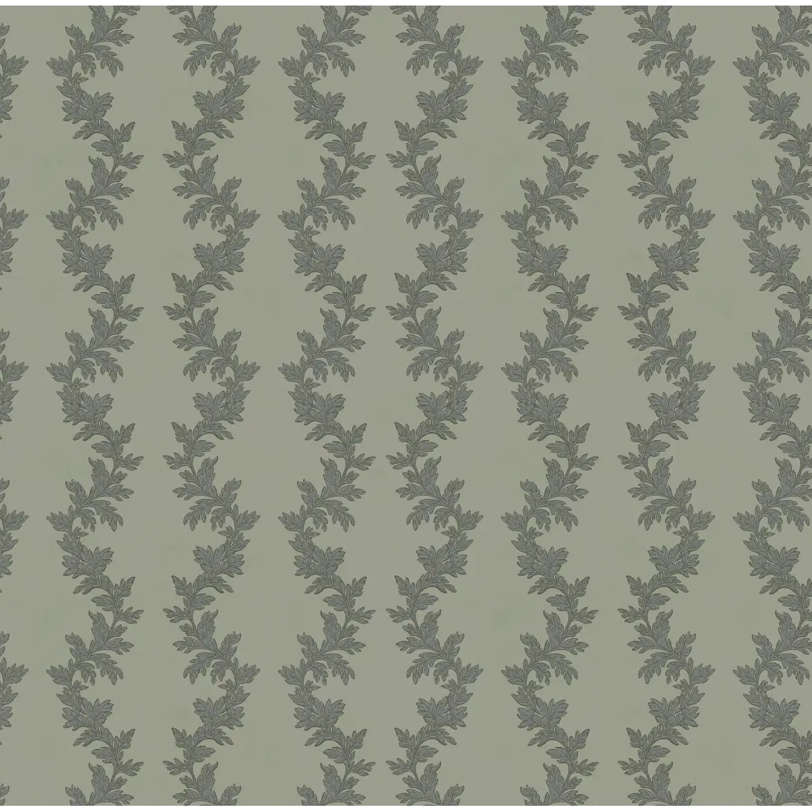 Linden Wallpaper - Modern Traditional - by The Fibery - Sample 1 foot by 1 foot / Sage - Loomwell Home Goods