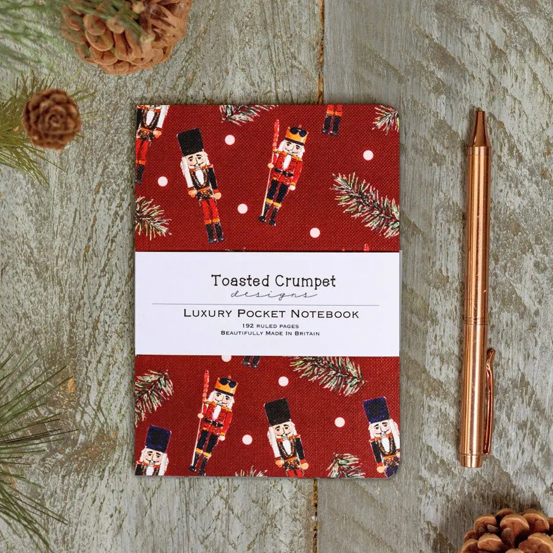 Lined Pocket Notebook - Nutcracker - Christmas - Toasted Crumpet (US Duties Paid)